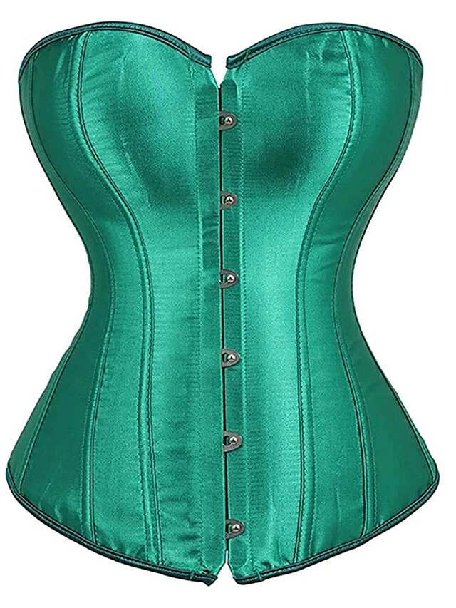Corset Women's Plus Size Corsets Casual Daily Country Bavarian Overbust Corset Classic Tummy Control Push Up Solid Color Hook & Eye Lace Up Nylon Polyester / Cotton Christmas Halloween Wedding Party 2 Corset Women's Plus Size Corsets Casual Daily Country Bavarian Overbust Corset Classic Tummy Control Push Up Solid Color Hook & Eye Lace Up Nylon Polyester / Cotton Christmas Halloween Wedding Party - Image 2