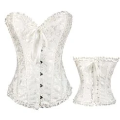 Women’s Sexy Lingerie Sales 33 Corset Women's Plus Size Corsets Country Bavarian Overbust Corset Tummy Control Push Up Jacquard Abstract Flower Hook & Eye Lace Up Nylon Polyester / Cotton Christmas Halloween Wedding Party Birthday