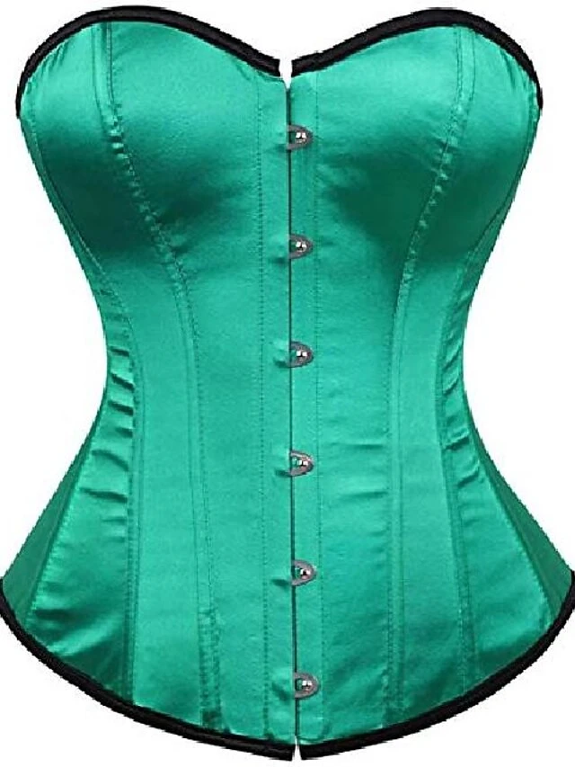 Corset Women's Plus Size Corsets Casual Daily Country Bavarian Overbust Corset Classic Tummy Control Push Up Solid Color Hook & Eye Lace Up Nylon Polyester / Cotton Christmas Halloween Wedding Party 4 Corset Women's Plus Size Corsets Casual Daily Country Bavarian Overbust Corset Classic Tummy Control Push Up Solid Color Hook & Eye Lace Up Nylon Polyester / Cotton Christmas Halloween Wedding Party - Image 4