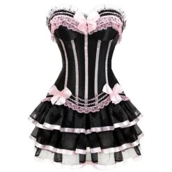 Women’s Sexy Lingerie Sales 29 Women's Plus Size Corsets Halloween Country Bavarian Overbust Corset Corset Dresses Classic Retro Tummy Control Lace Stripe Waves Lace Up Nylon Polyester / Cotton Christmas Wedding Party / Bow